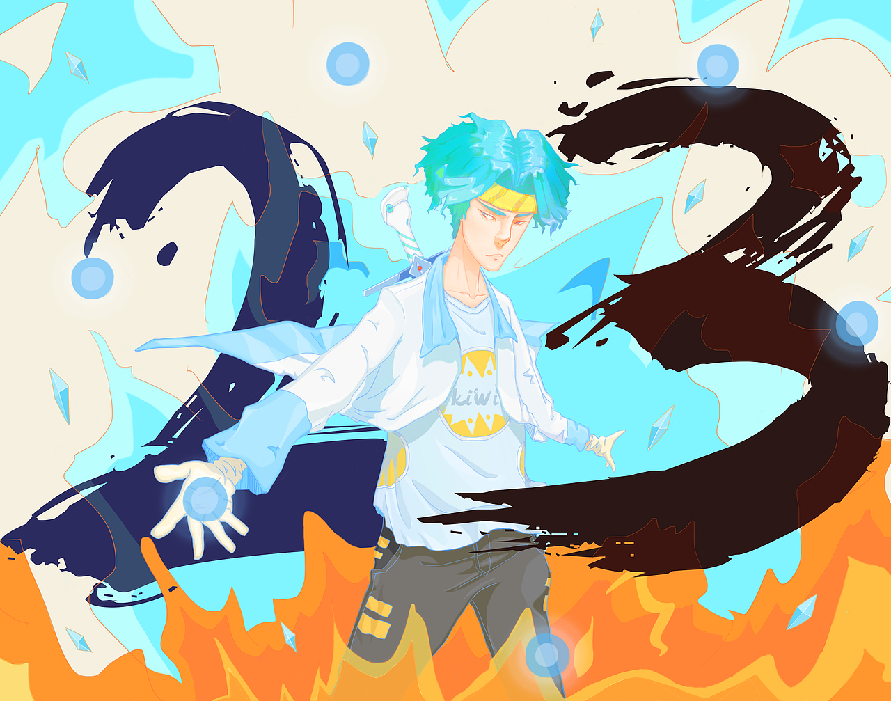 插画-创作《又老了一岁》（图ZNjk0MTUzMDQ=） - 创作习作 - 站酷设计师coollose原创素材 - 站酷ZCOOL