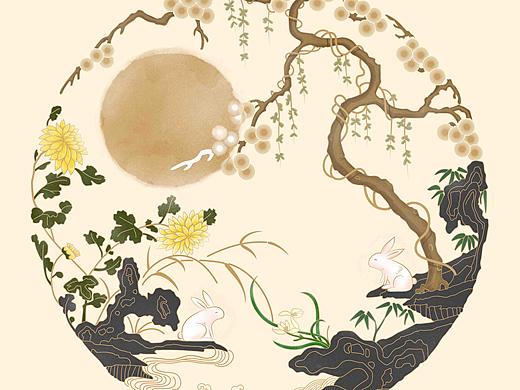 中秋插画