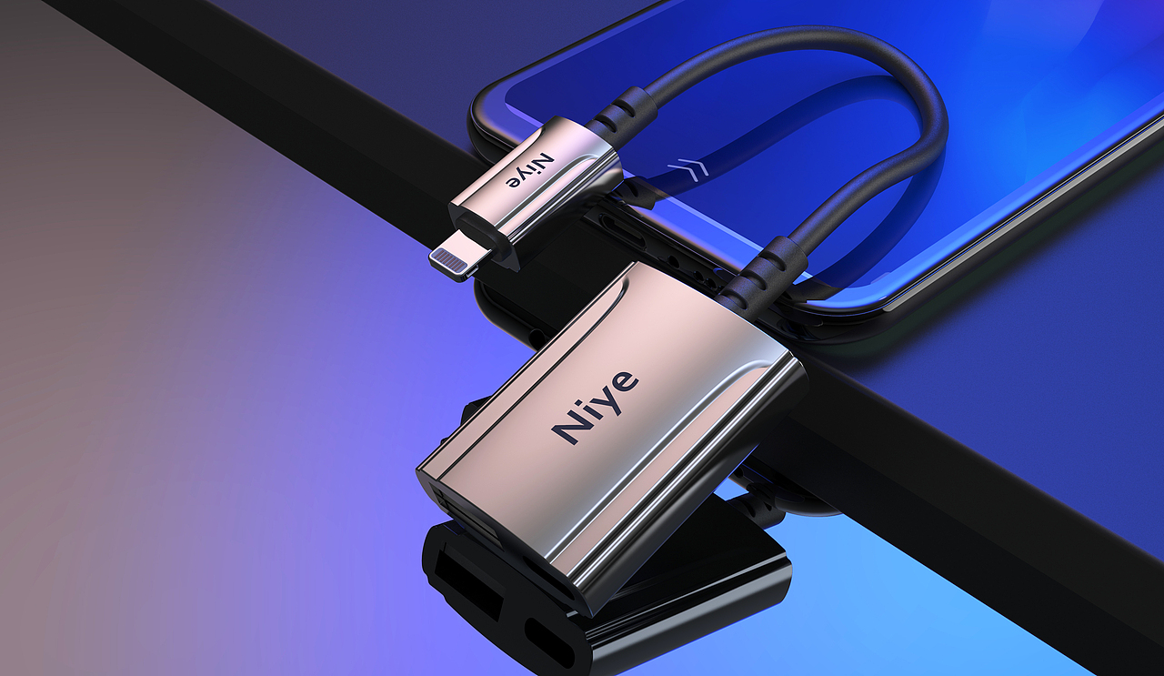 转接头外观设计（图ZMjI3NjI5Njg4） - 电子产品 - 站酷设计师跃行工业设计原创素材 - 站酷ZCOOL