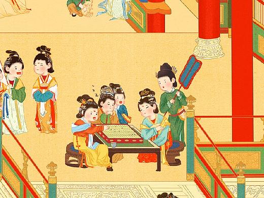 可爱版【汉宫春晓图】