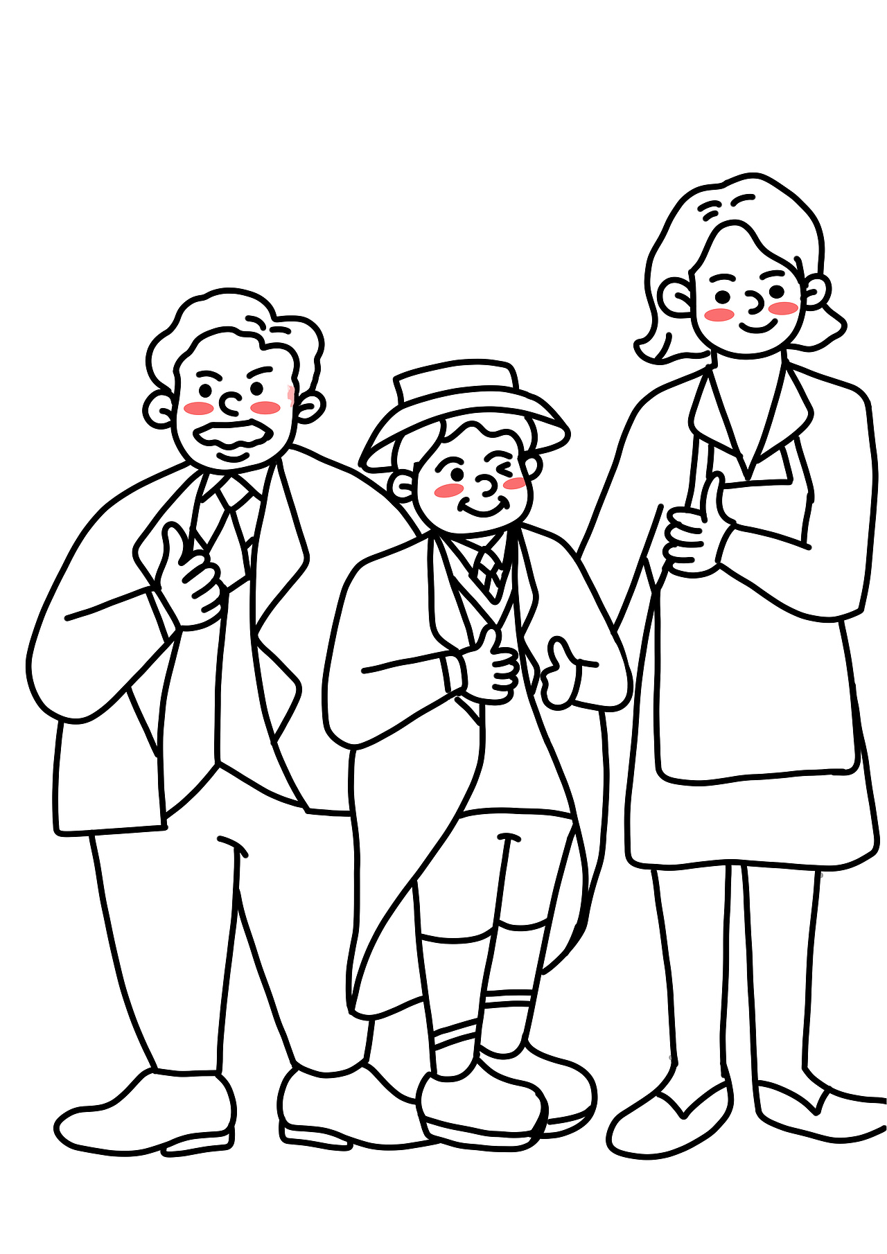 原创插画 | 哈利姨妈一家 |