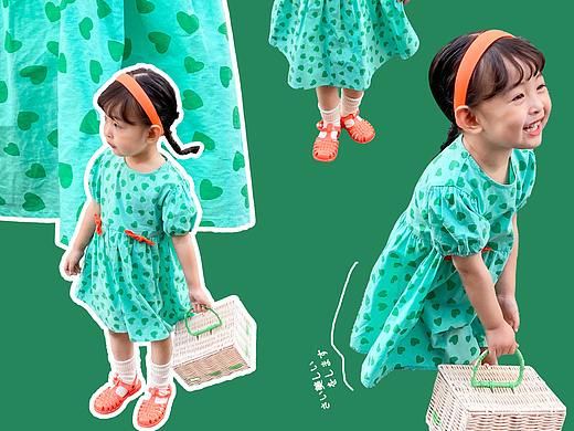 裙子不同角度拼接发圈图