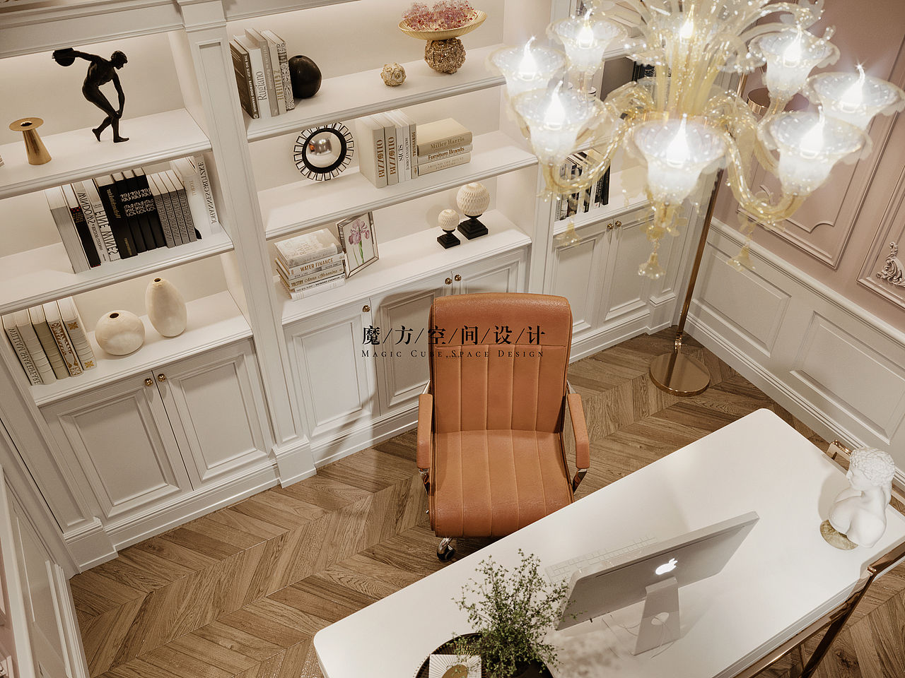 【魔方】法式轻奢•北京别墅项目（图ZMjAxNzUzNDQ4） - 家装设计 - 站酷设计师魔方空间设计原创素材 - 站酷ZCOOL