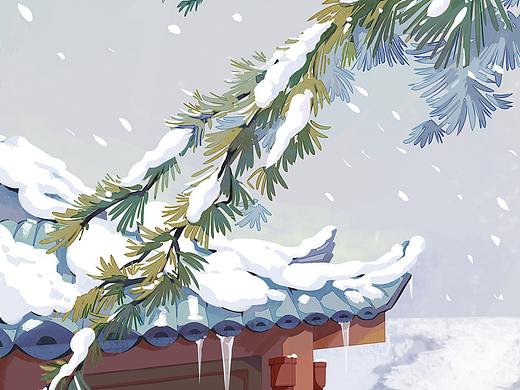 节气插画 [小雪  ❉ 大雪  ❉ 立冬]