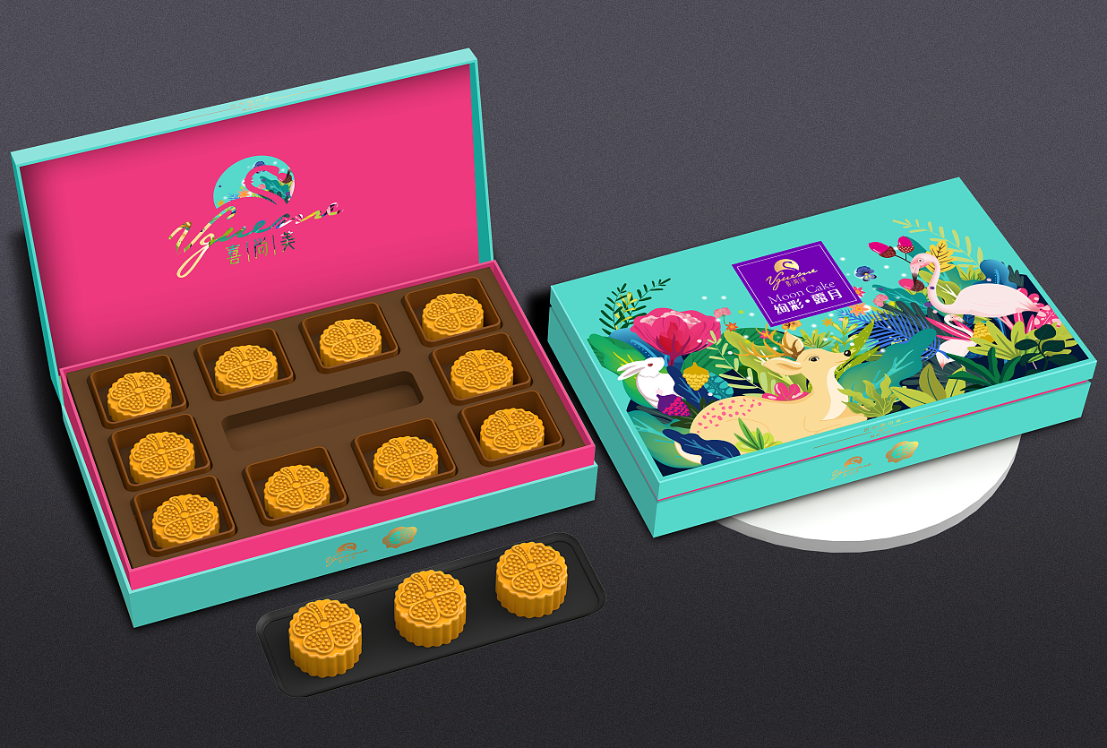 广州巨灵:香港喜尚美月饼礼盒包装设计