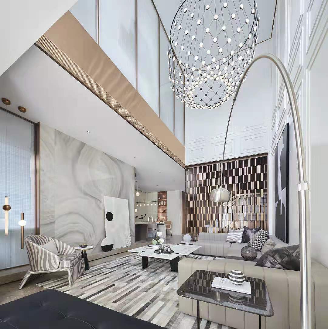 现代轻奢挑高别墅