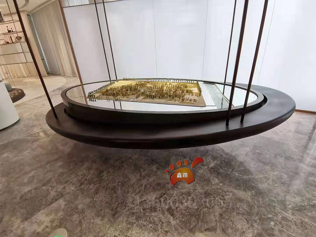 售楼部不锈钢沙盘房地产不锈钢销控台效果展示