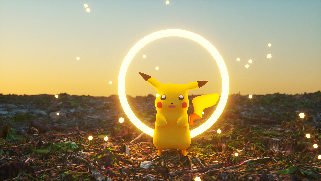 c4d 皮卡丘|三维|场景|xxx1zh黄总 - 原创作品 - 站酷 (zcool)