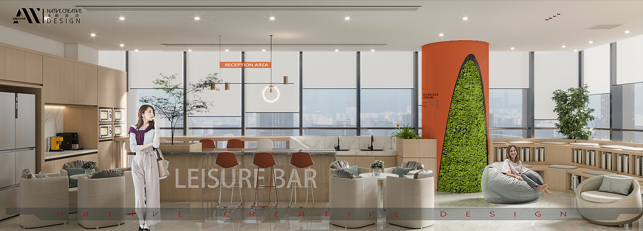 办公室空间设计（图ZMjc2OTEwODA0） - 商业空间设计 - 站酷设计师DesignM先生原创素材 - 站酷ZCOOL