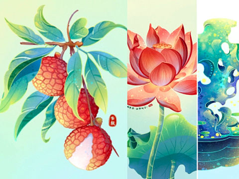 🔥Procreate国潮小物合集（个人主页-ZNjU0MTAwNDA=） - 商业插画 - 站酷设计师是伯颜呀原创素材 - 站酷ZCOOL