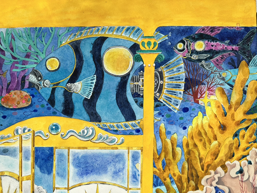 海底餐厅（图ZMzQ0NDcxODgw） - 概念设定 - 站酷设计师Yoon意逝原创素材 - 站酷ZCOOL