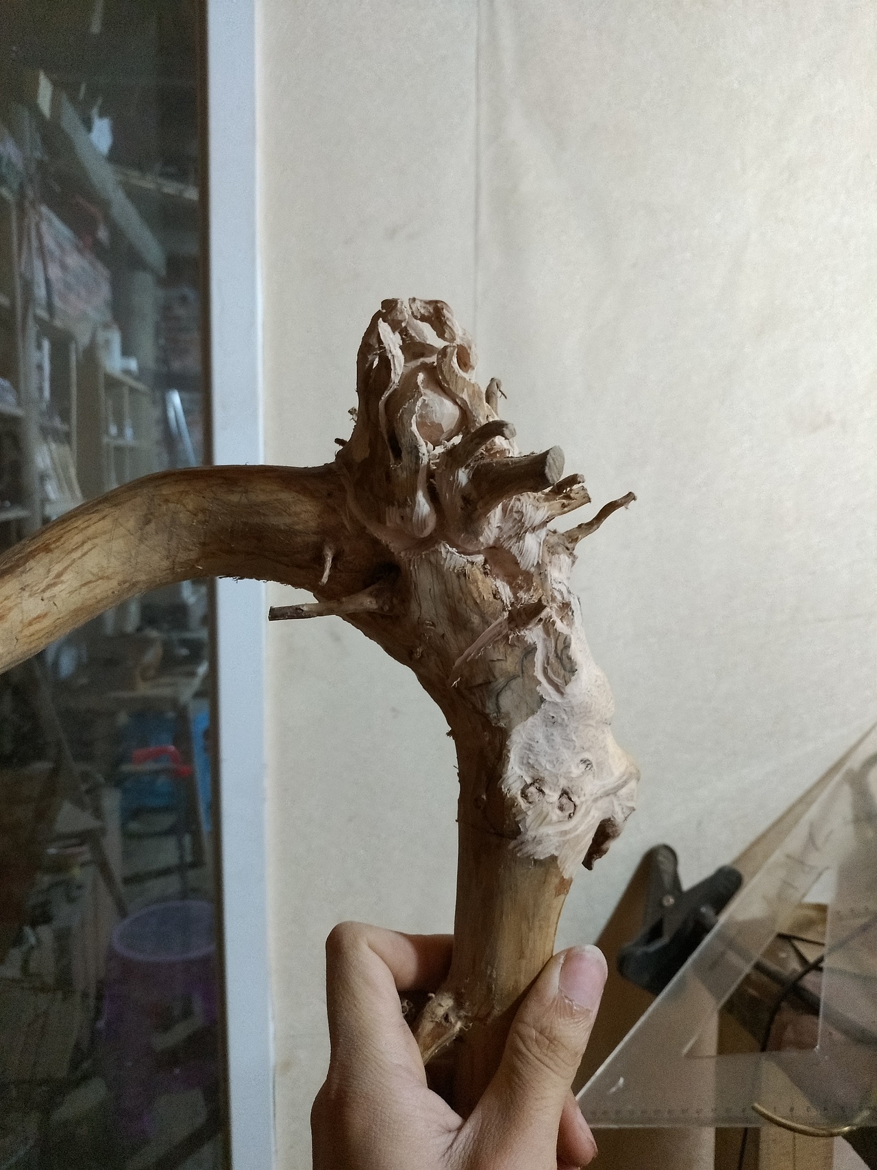 做的第一根神兽拐杖（图ZMTc2NTk4NTc2） - 其他手工艺 - 站酷设计师闲人木痴原创素材 - 站酷ZCOOL