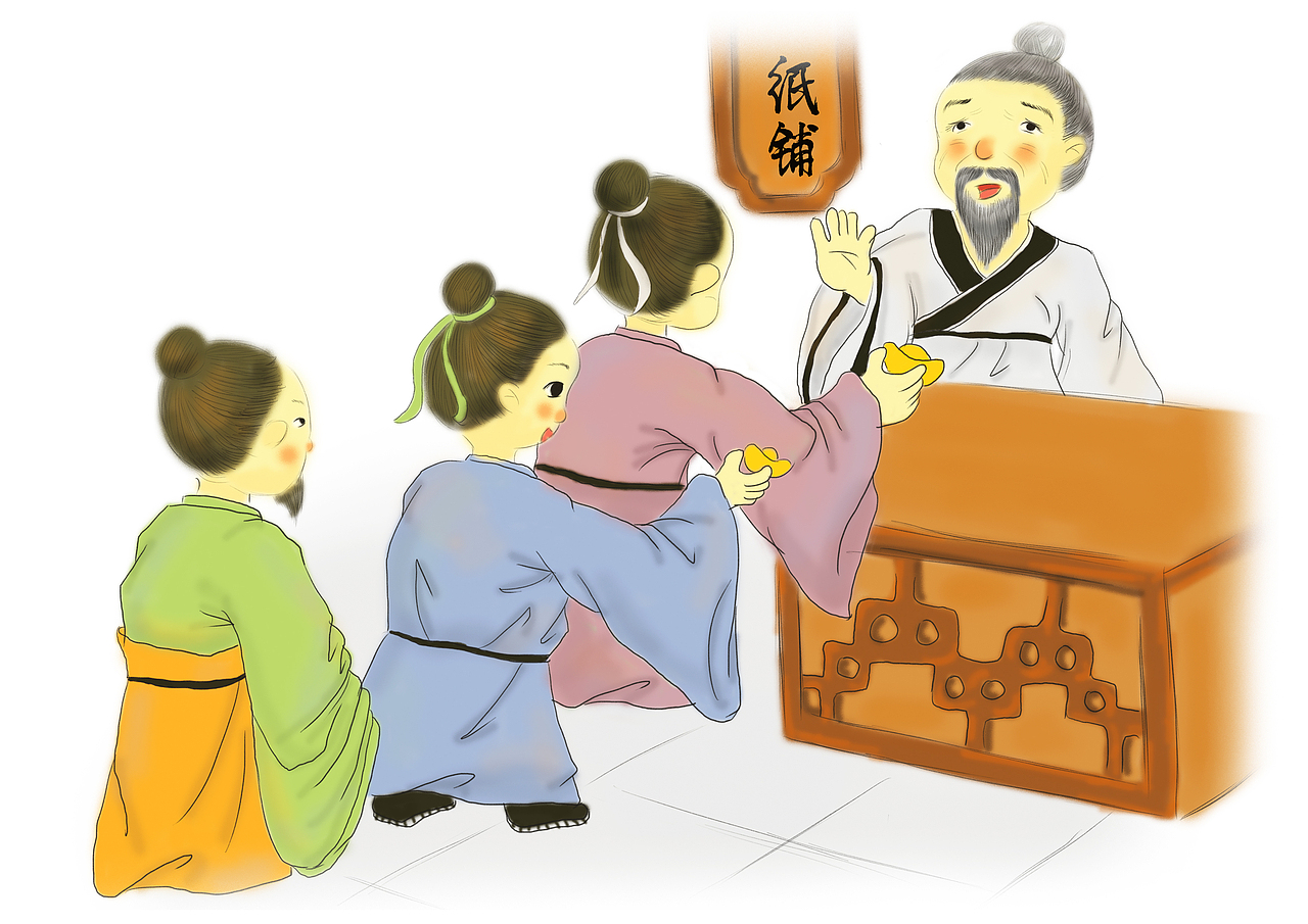 儿童国学插画《千字文》_starky-站酷zcool