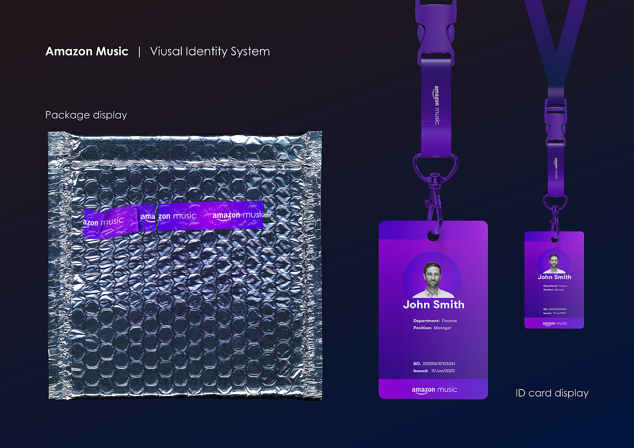 品牌VI设计 - 「亚马逊音乐」（图ZMjIzOTM5MTY0） - 品牌 - 站酷设计师琳紫梁原创素材 - 站酷ZCOOL
