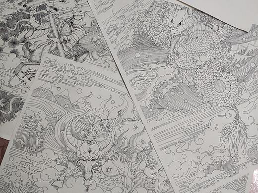 线描手绘