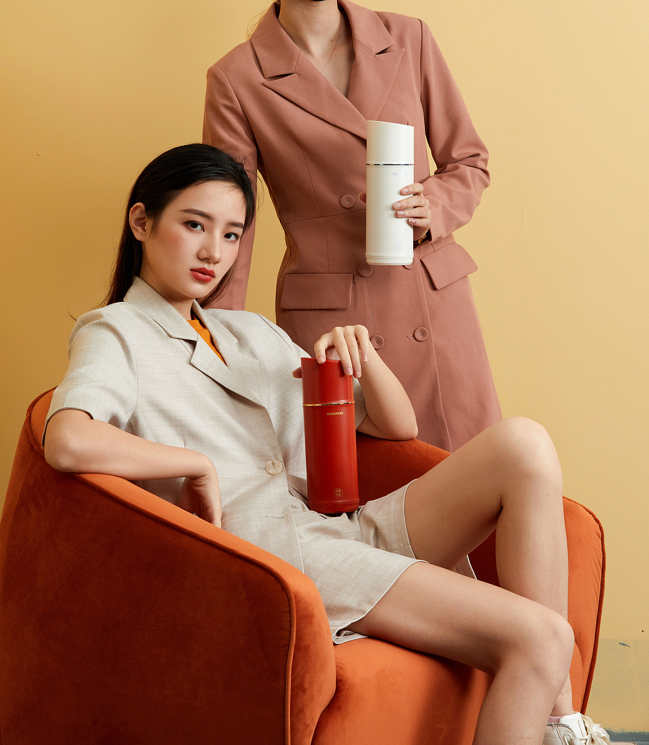 大宇DAEWOO D3便携旅行水壶产品拍摄