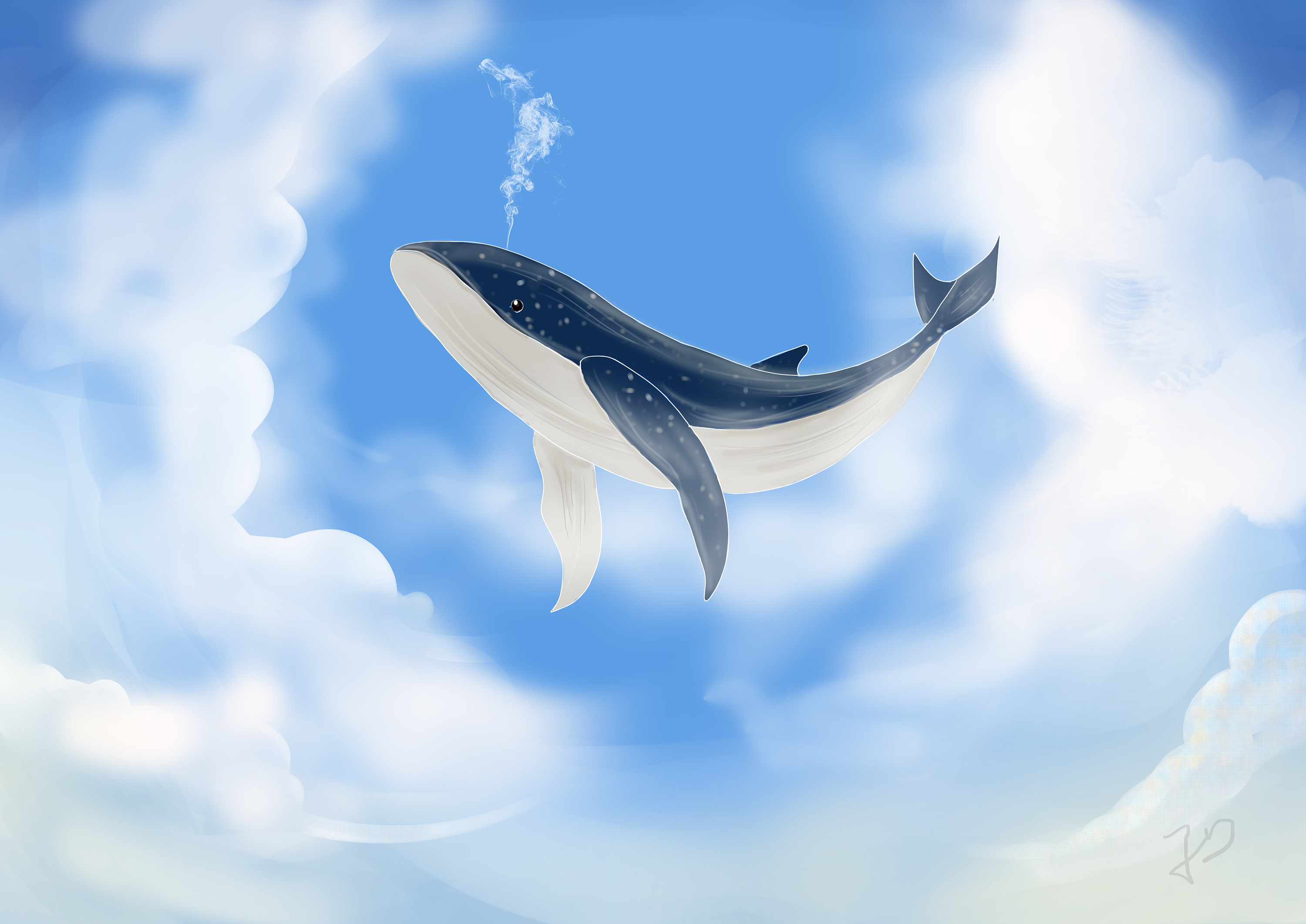 鲸鱼插画|插画|商业插画|tianoohtt - 原创作品 - 站酷 (ZCOOL)
