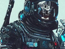 #AI創(chuàng)作實(shí)驗(yàn)室#哥特風(fēng)宇航員