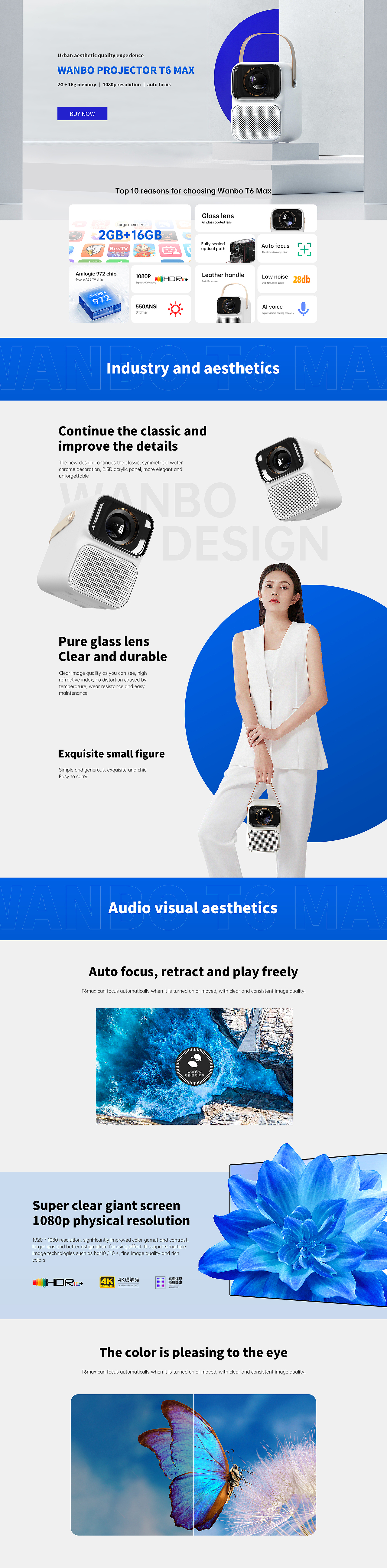 万播投影仪T6 Max全案分享