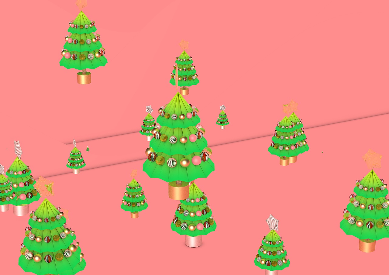 圣诞树装饰素材Christmas tree