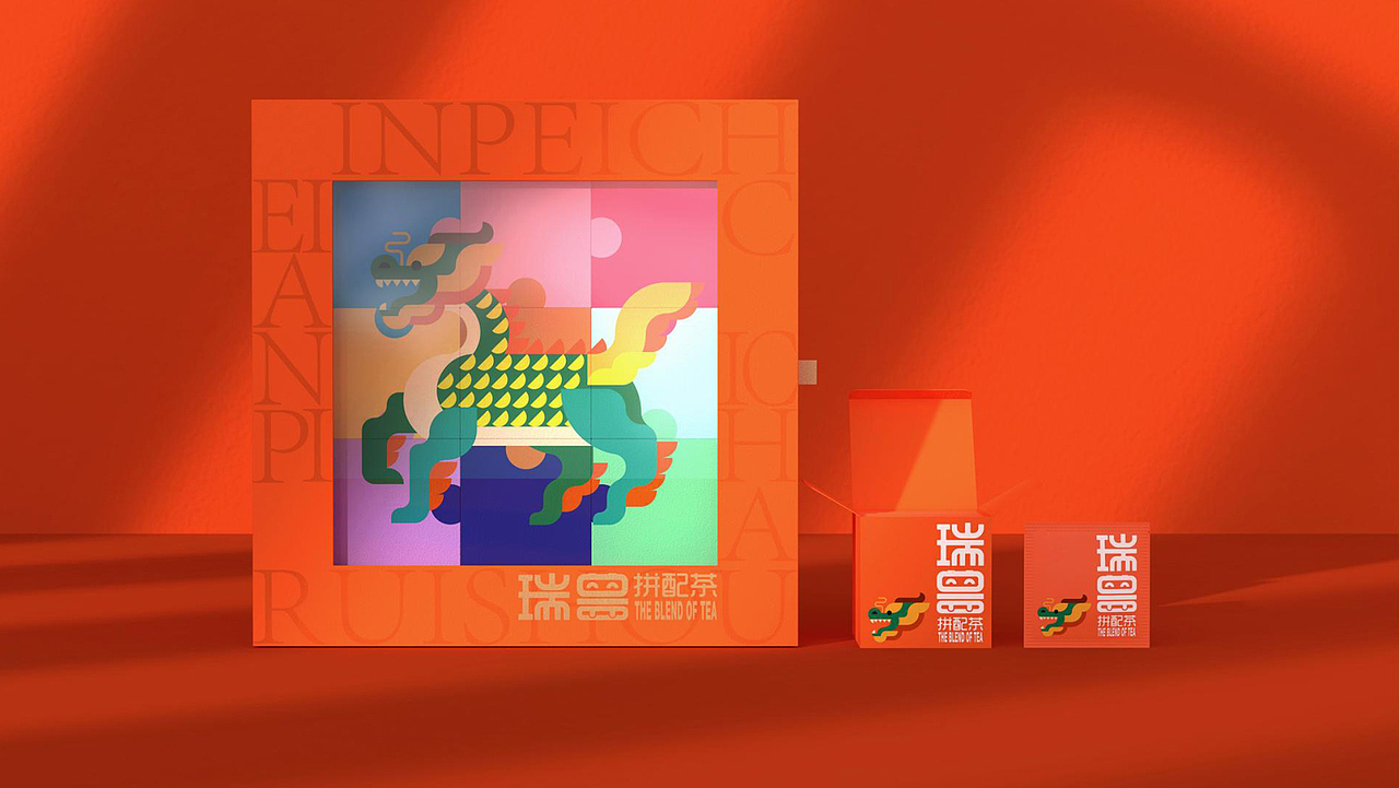 瑞兽拼茶 I 茶叶包装设计（图ZMjYwMTA1NTEy） - 包装 - 站酷设计师柏星龙设计原创素材 - 站酷ZCOOL