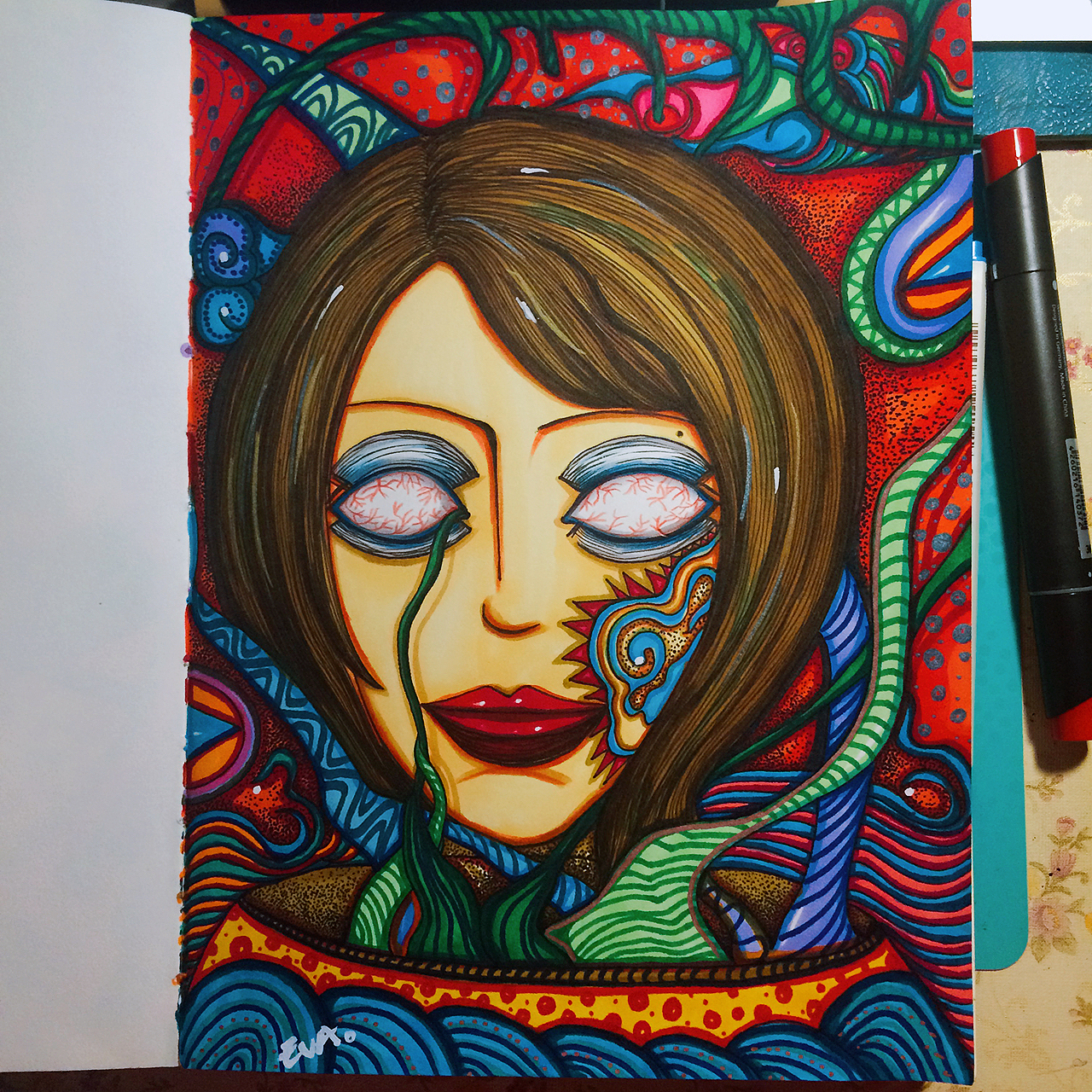 插画习作。（图ZOTAzNjU1MDg=） - 新锐潮流插画 - 站酷设计师一只行走的大灵芝原创素材 - 站酷ZCOOL