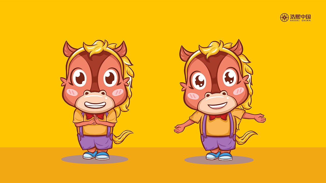 浩熙中國卡通IP形象-千里馬（圖ZMjMxODEzNjEy） - IP形象 - 站酷設計師丨MARXIN丨原創(chuàng)素材 - 站酷ZCOOL