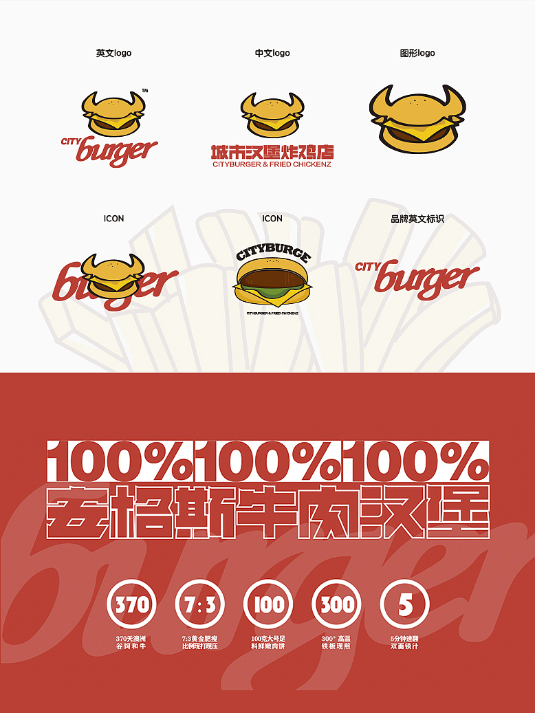 安格斯牛肉汉堡·品牌设计「LOGO设计VI设计」