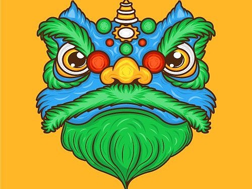 醒狮国潮风_素材网站_图片免费下载-zcool站酷