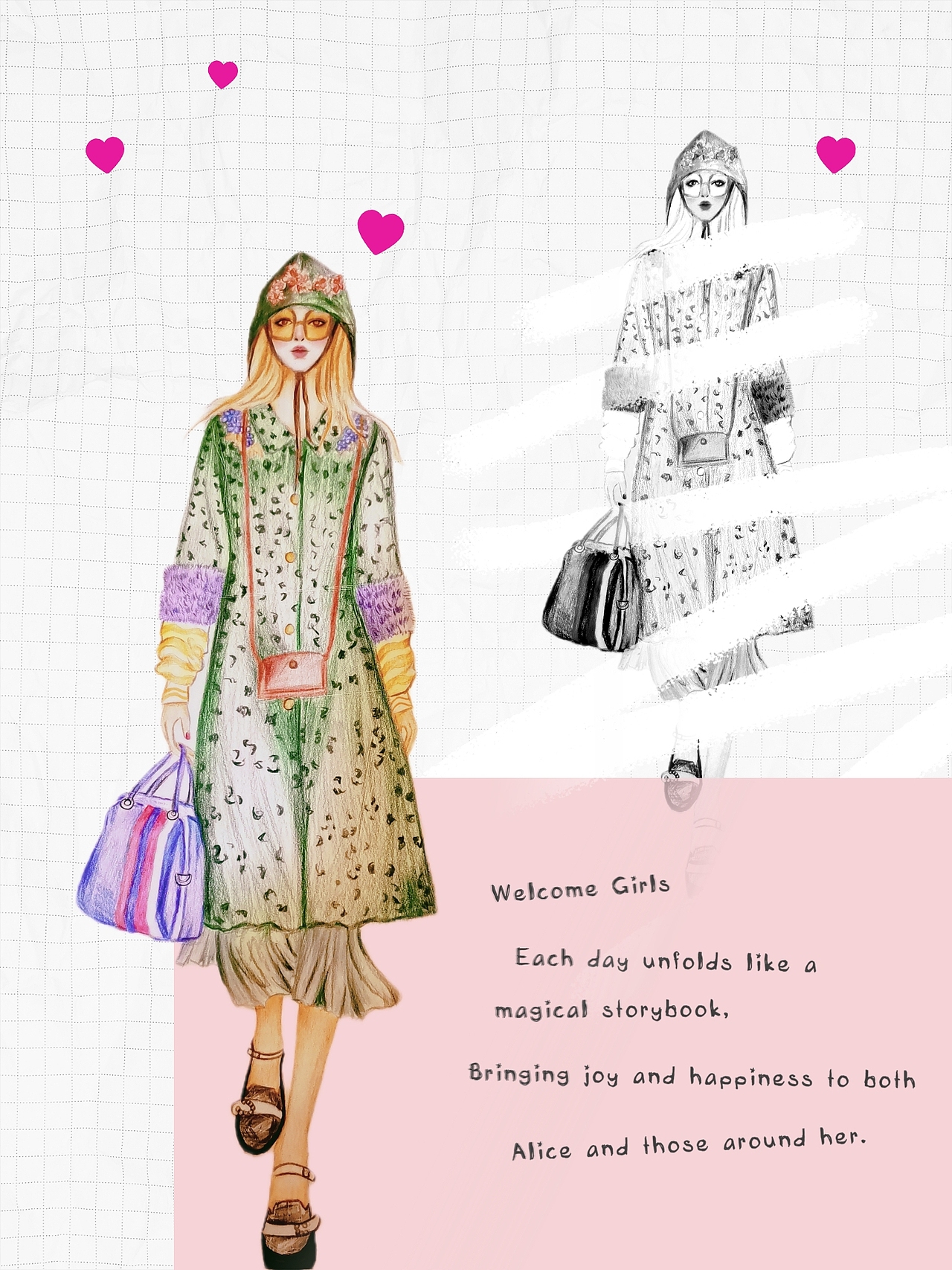 服装手绘（图ZMzgxNTk1MzUy） - 休闲/流行服饰 - 站酷设计师金鲜绘原创素材 - 站酷ZCOOL