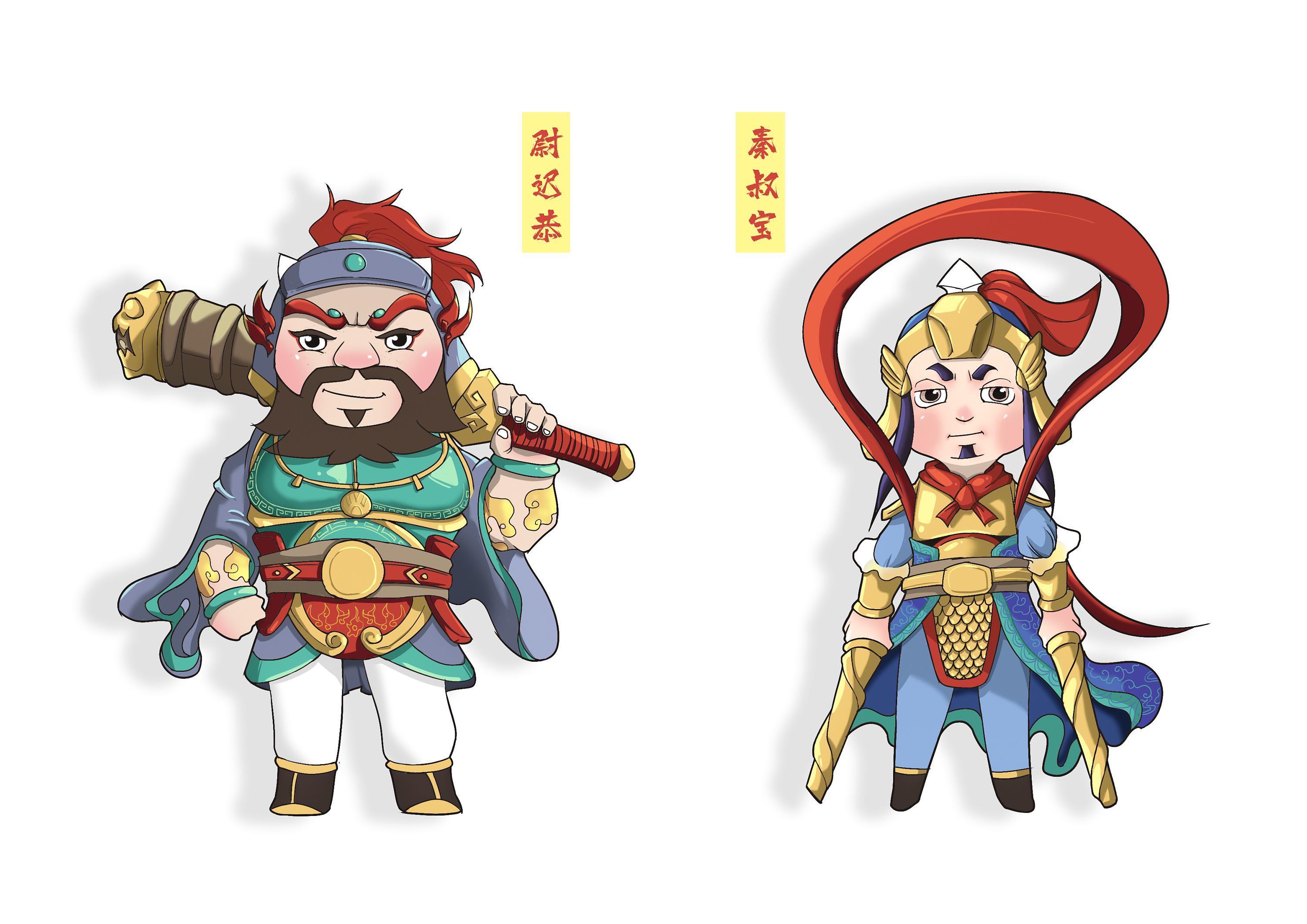 省赛《祥瑞门神》ip形象作品