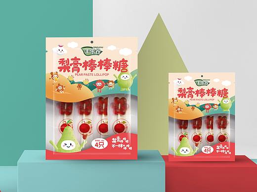 梨膏棒棒糖包装设计