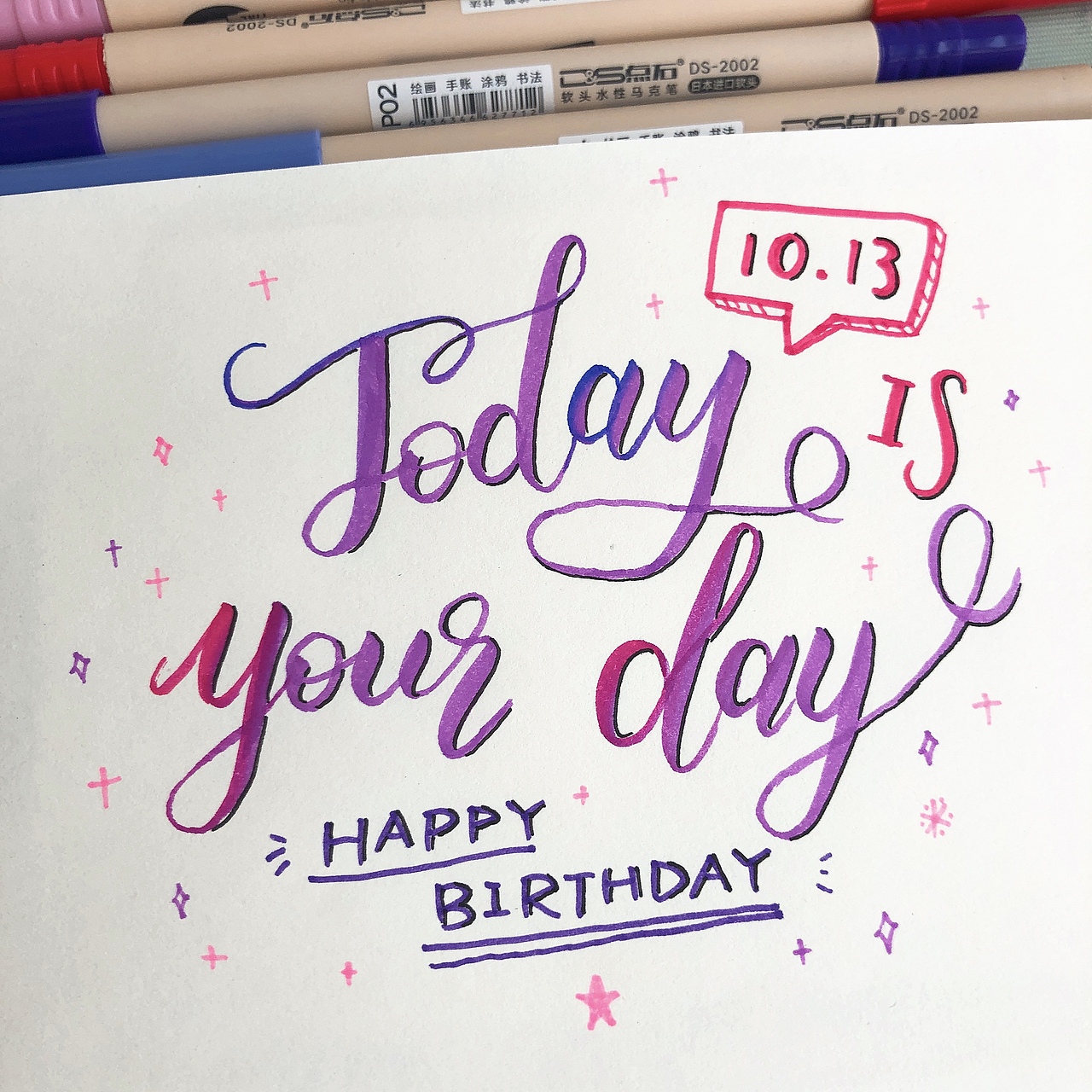brush lettering英文花体字练习（图ZMTg4NjEzOTg0） - 字体/字形 - 站酷设计师Choco_原创素材 - 站酷ZCOOL