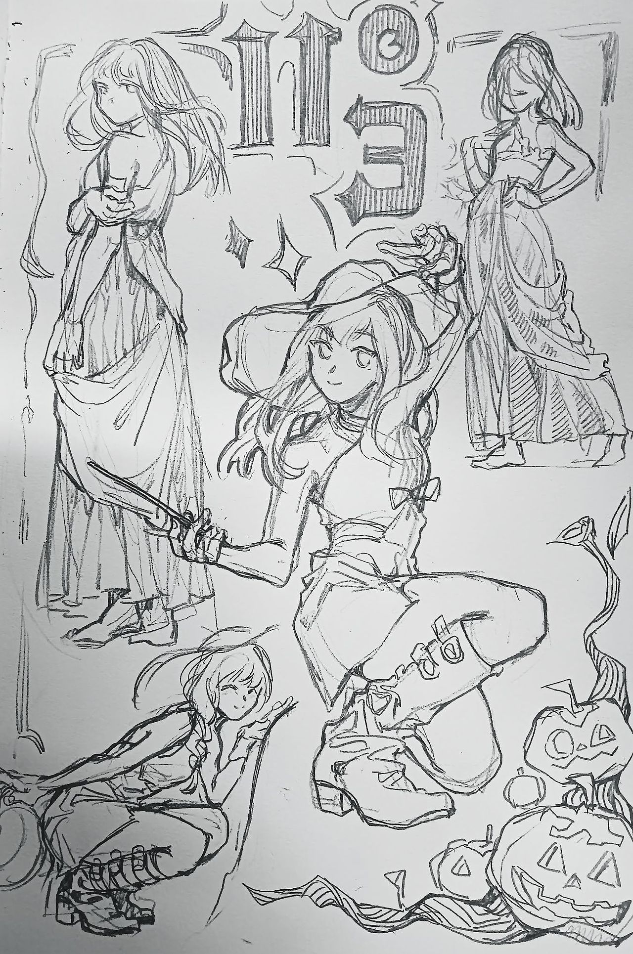 发发这几周画的速写~