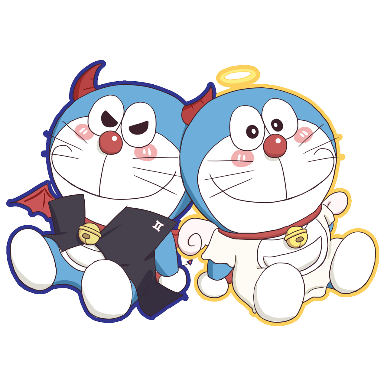 原创 哆啦a梦 12星座 头像 系列