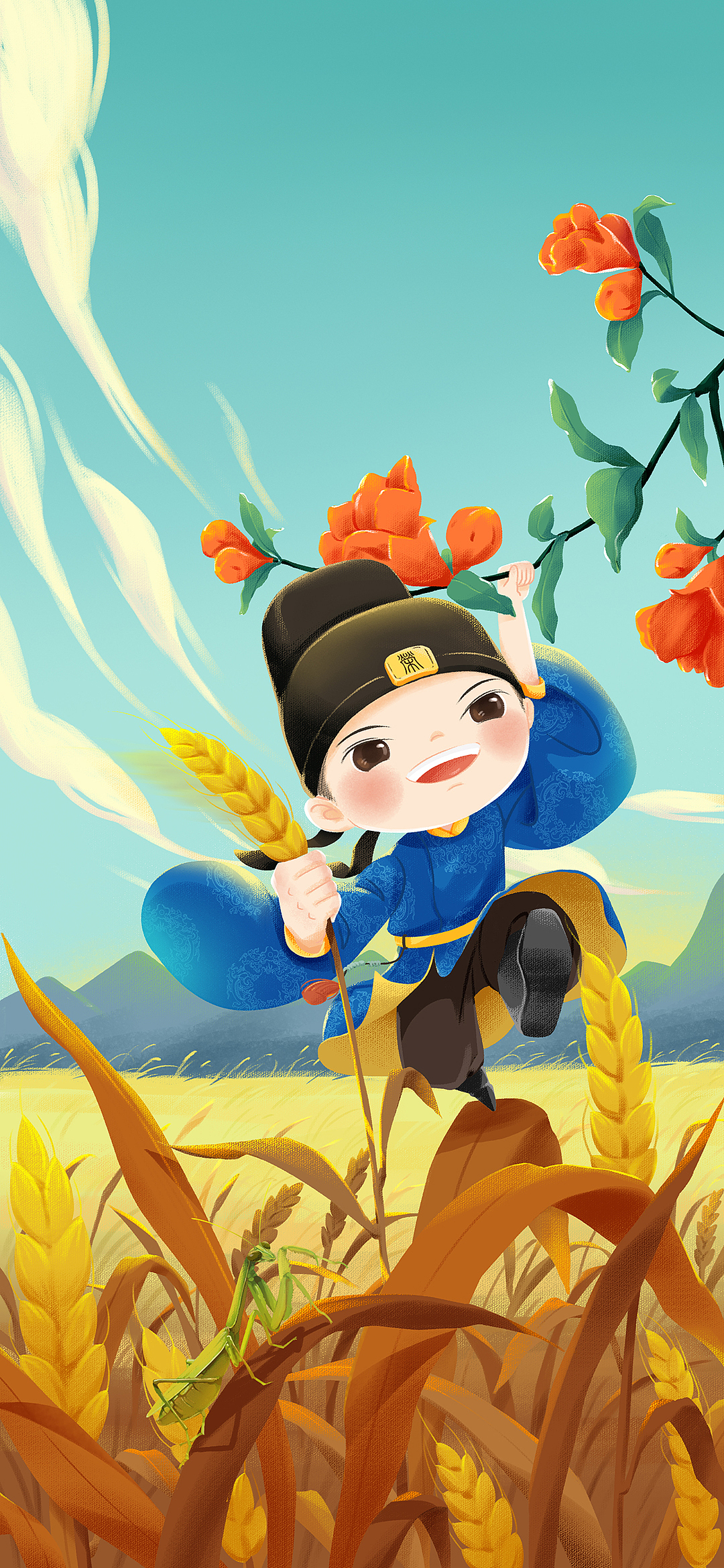 商稿案例——正荣西安2021节气海报（图ZMjgwMDg3MTA0） - 商业插画 - 站酷设计师xixiluyu原创素材 - 站酷ZCOOL