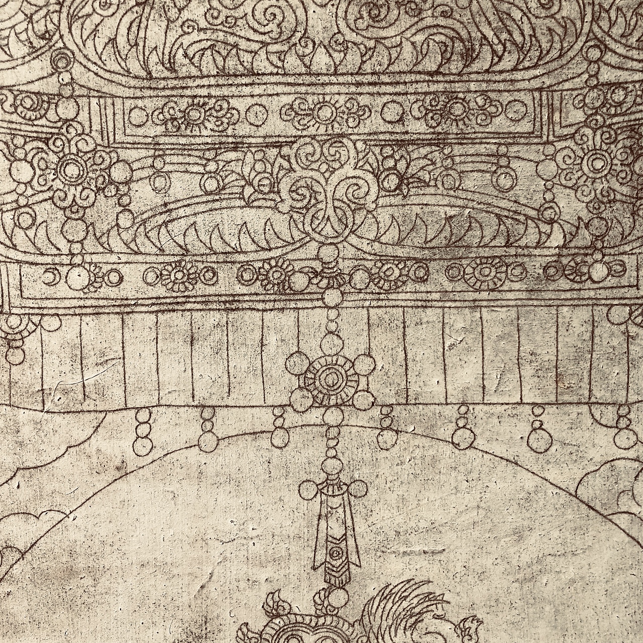 临 永乐宫壁画(西王母)