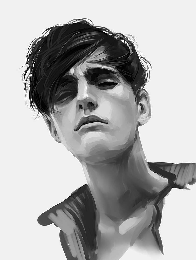 人物头像-男子|插画|创作习作|porridge - 原创作品 - 站酷 (zcool)