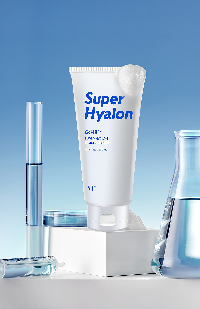 韩国vt薇缔玻尿酸洗面奶氨基酸洗面奶