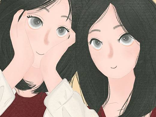 原创插画|姐妹感情深