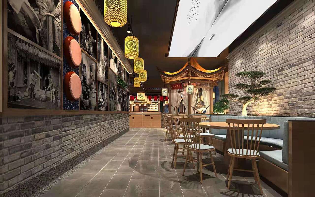 深圳中餐厅设计 深圳中餐厅装修 中式餐馆餐饮店设计