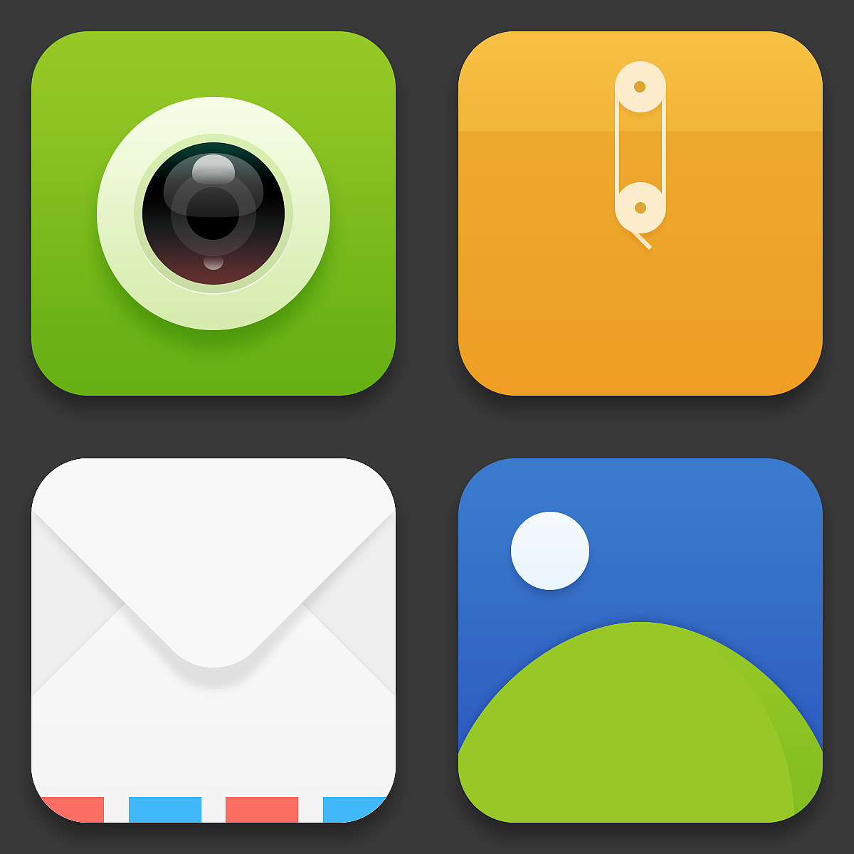 【百图斩】临摹——苹果扁平化图标01(no.12)