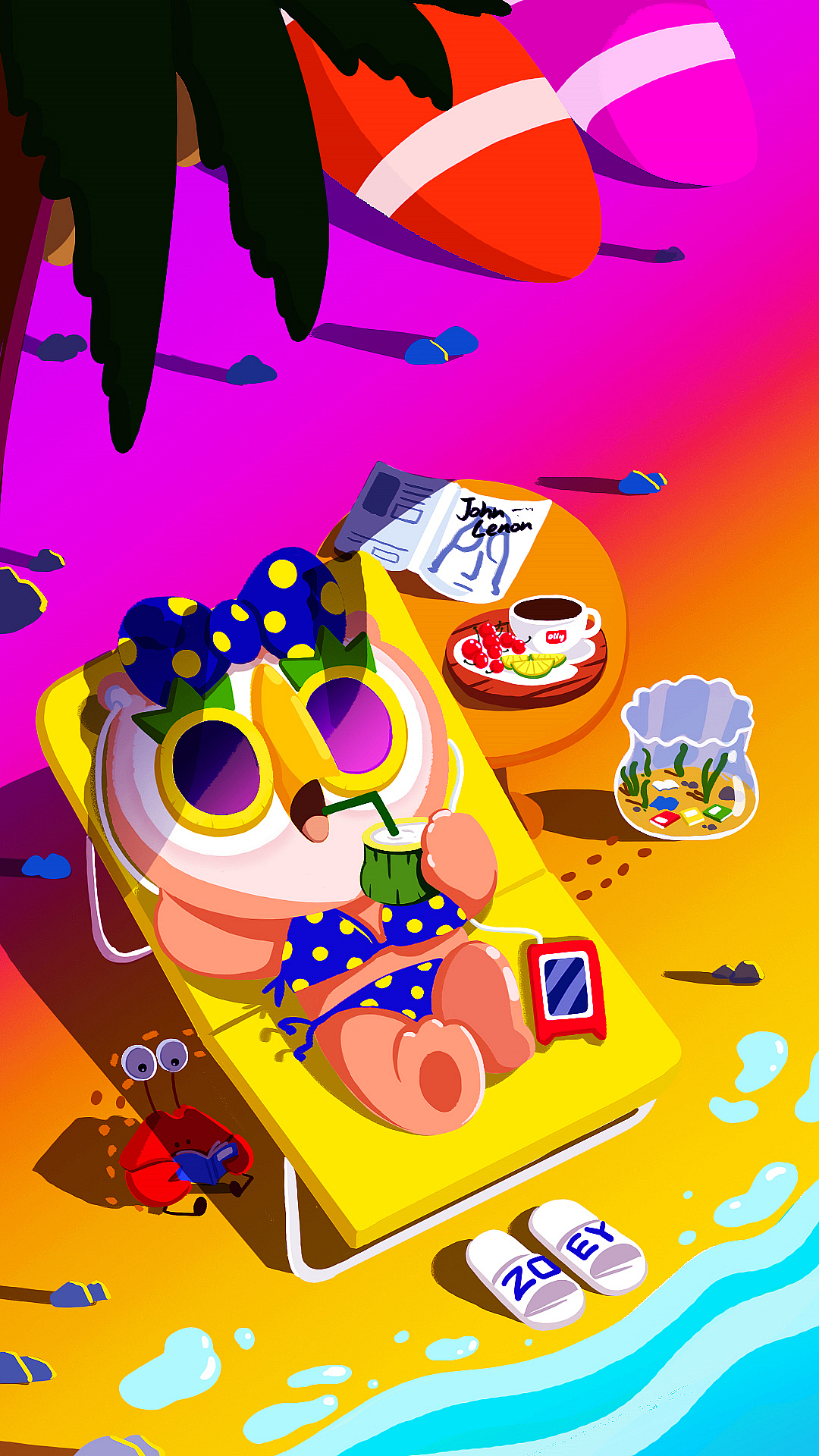 #Olly猫头鹰手机壁纸