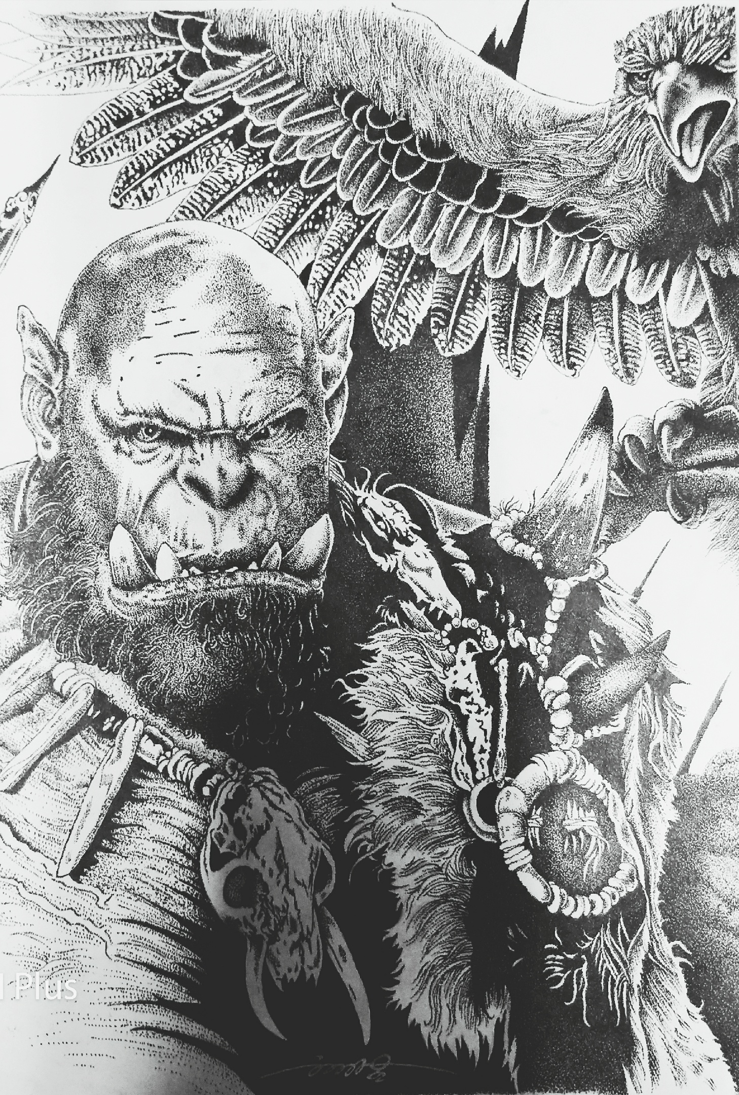 鬼马刺客钢笔点绘:魔兽.