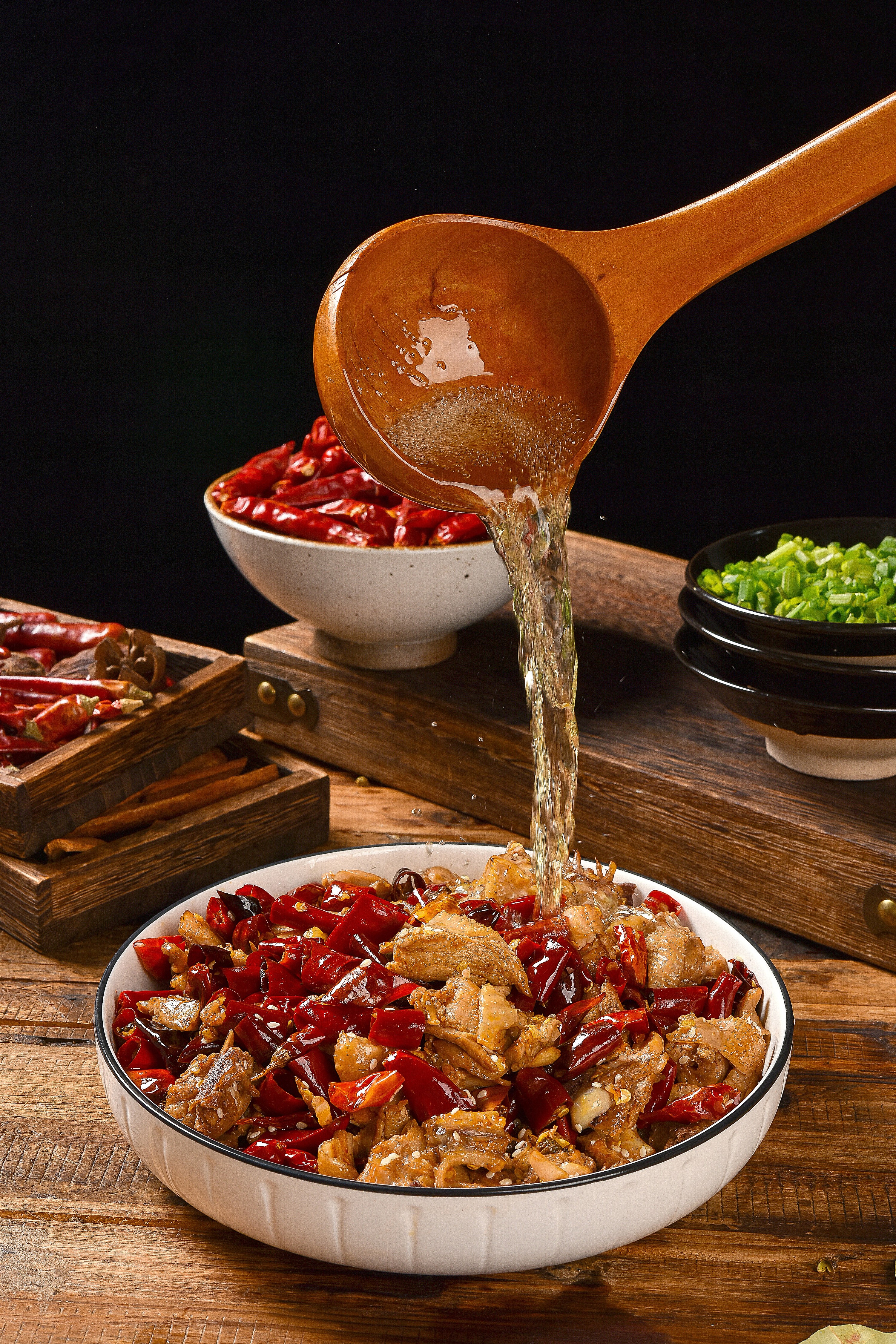 辣子鸡 x 美食摄影 x 创意美食-拾月文化