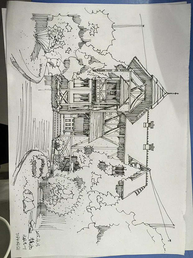 建筑速写,约稿吧