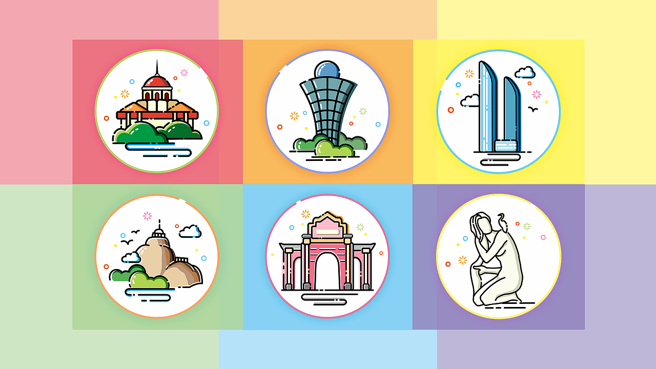 厦门地标icon设计|ui|图标|yhm1008_原创作品-站酷zcool