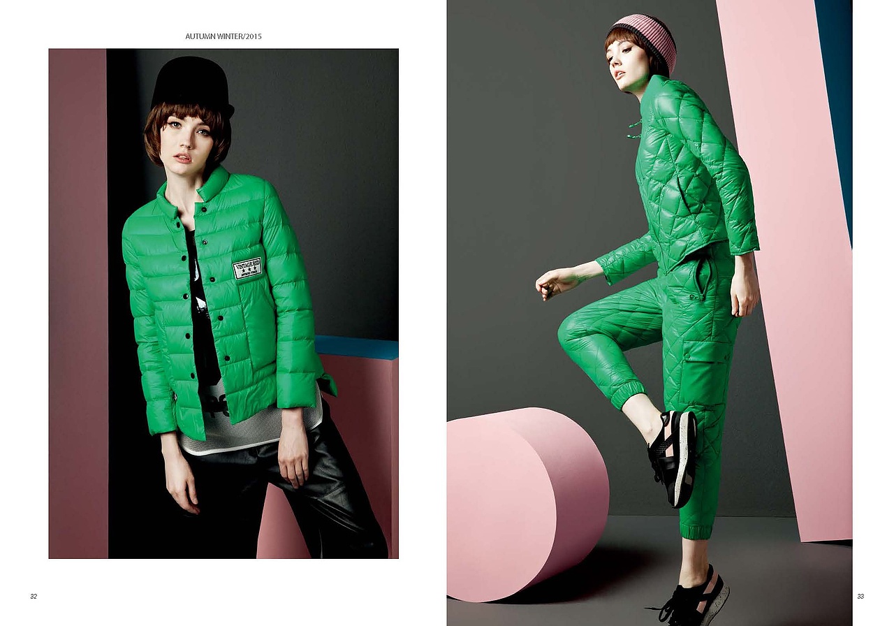 女装羽绒服品牌样宣