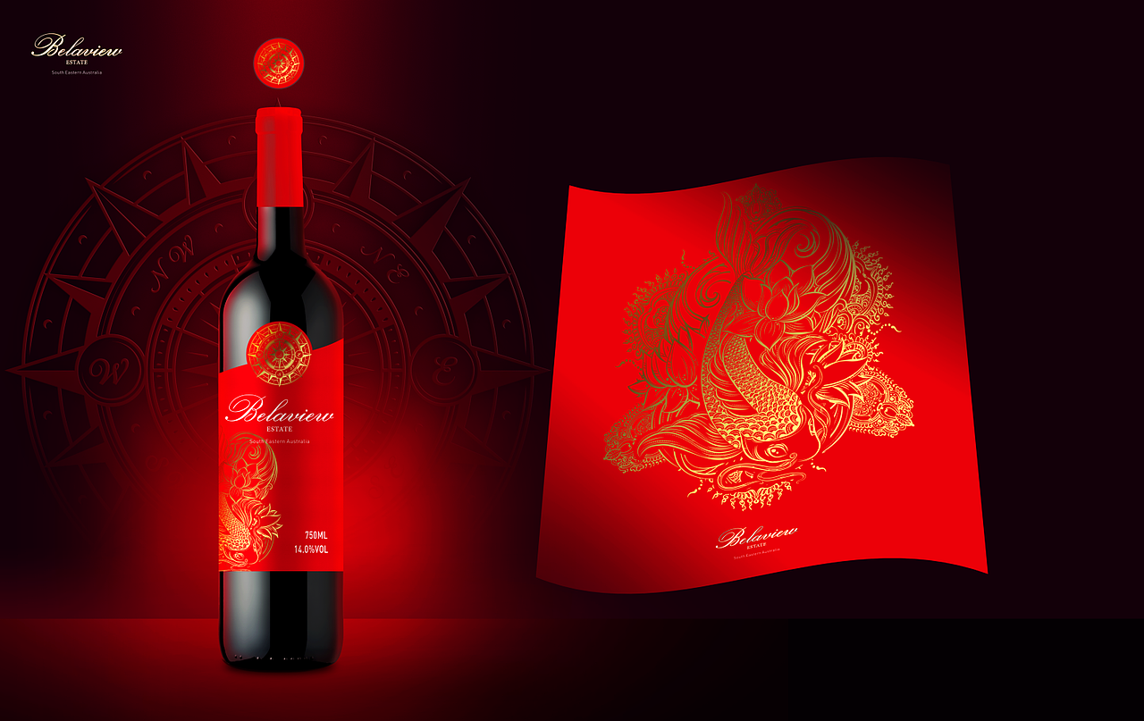红酒瓶标设计（图ZMjI4OTIxMjIw） - 包装 - 站酷设计师SiegeAm原创素材 - 站酷ZCOOL