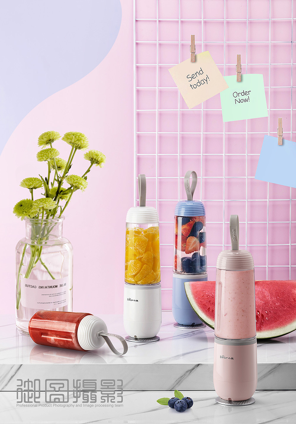 多彩mini果汁杯  御图摄影